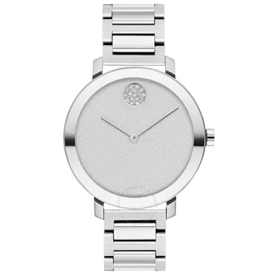 Movado Bold Evolution Silver Glitter Dial Ladies Watch 3600732