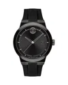 Movado Bold Fusion Silicone Watch, 42mm In Black