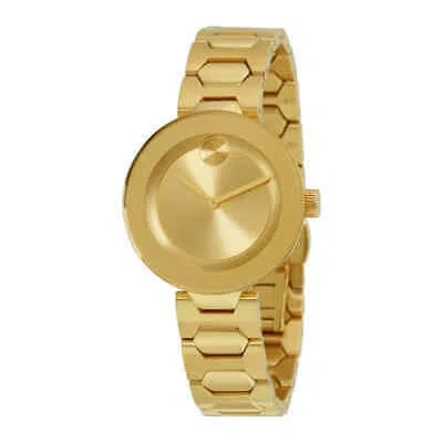 Pre-owned Movado Bold Gold Dial Ladies Watch 3600382
