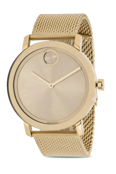 Pre-owned Movado Bold Gold-tone Mens Watch 3600560
