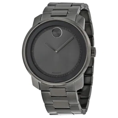 Movado Bold Grey Dial Grey Ion-plated Men's Watch 3600259 In Black / Grey