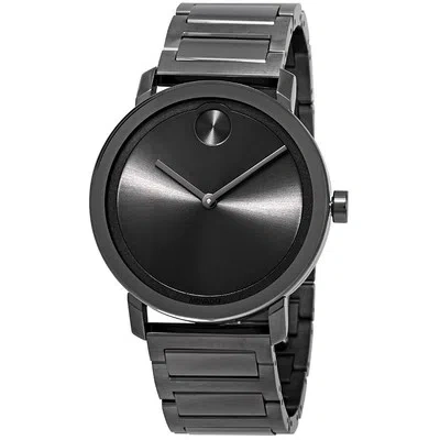 Pre-owned Movado Bold Gunmetal Ion Mens Watch 3600509