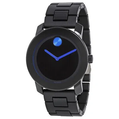 Pre-owned Movado Bold Large Black Mens Watch 3600099