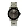 Movado Bold Medium Gray Ion Unisex Watch In Gray