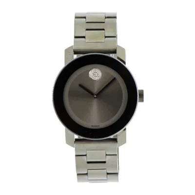 Movado Bold Medium Gray Ion Unisex Watch In Metallic