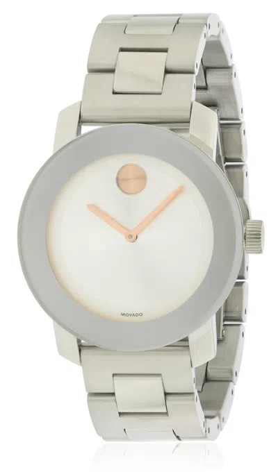 Movado Bold Medium Stainless Steel Watch In Metallic