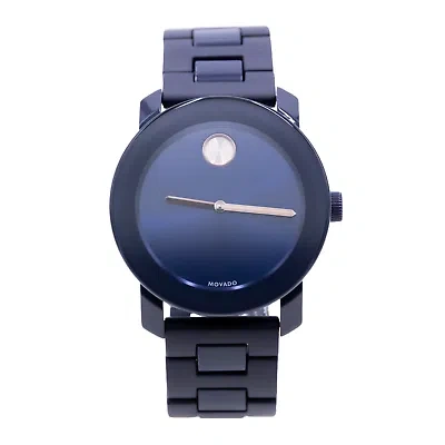 Pre-owned Movado Bold Navy Blue Dial Men's Watch - 3600444