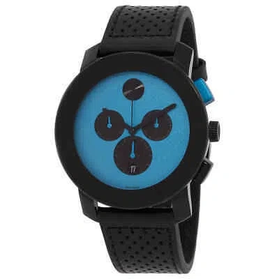 Pre-owned Movado Bold Quartz Blue Dial Men's Watch 3600764