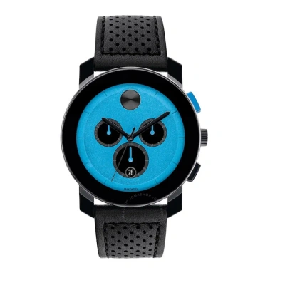 Movado Bold Quartz Blue Dial Men's Watch 3600764 In Black / Blue