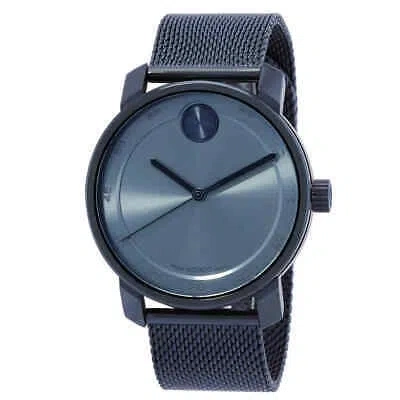Pre-owned Movado Bold Quartz Blue Dial Men's Watch 3600959