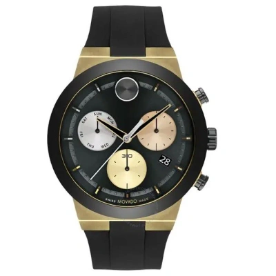 Movado Bold Quartz Men's Watch 3600896 In Black / Gold Tone