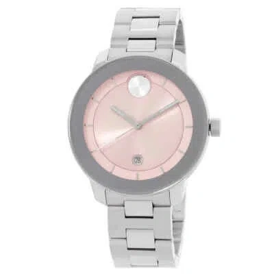 Pre-owned Movado Bold Quartz Pink Dial Unisex Watch 3600872