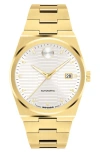 Movado Men's Bold Quest Swiss Automatic Ionic Plated Light Gold Steel Watch, 39mm In Gold-tone