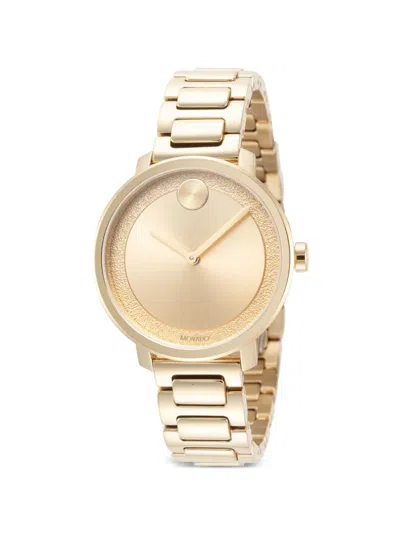 Movado Bold Round-face 34mm Watch In Neutral
