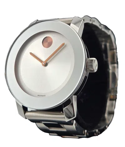 Pre-owned Movado Bold Silver Dial Stainless Steel Women's Watch - 3600084