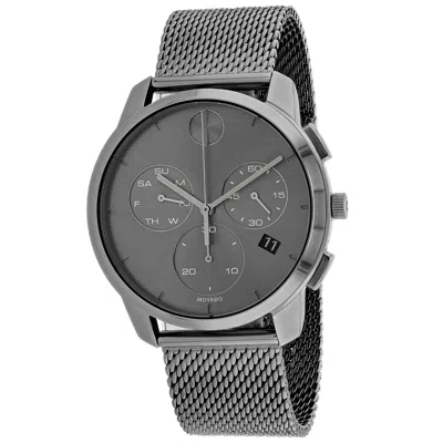 Pre-owned Movado Bold Thin Chronograph Grey Mens Watch 3600635