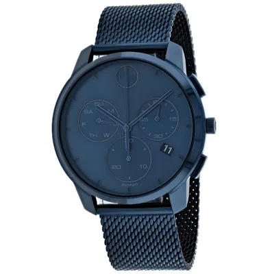 Movado Bold Thin Chronograph Mens Watch In Blue