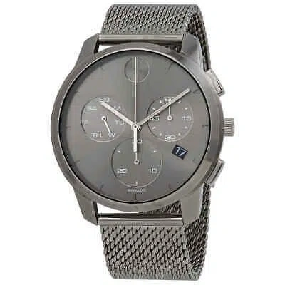 Pre-owned Movado Bold Thin Chronograph Quartz Grey Dial Men's Watch 3600635