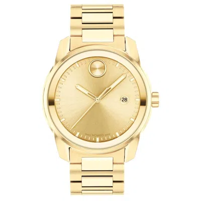 Pre-owned Movado Bold Verso Gold Ion-plated Bracelet Watch 42mm 3600861