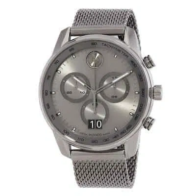 Pre-owned Movado Bold Verso Quartz Grey Dial Men's Watch 3600910