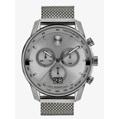Movado Bold Verso Quartz Grey Dial Men's Watch 3600910 In Black / Grey