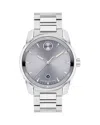 Movado Men's Swiss Bold Verso Stainless Steel Bracelet Watch 42mm In Gray/silver