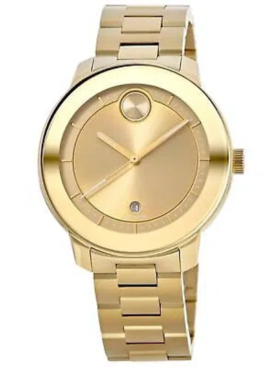 Pre-owned Movado Bold Women's 3600750 Verso Gold Stainless Steel Quartz Watch Msrp $795