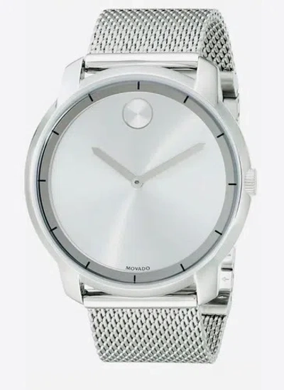 Pre-owned Movado Brand  Bold Men's 44mm Stainless Steel Watch 3600260