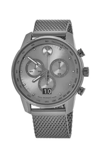 Pre-owned Movado Brand  Bold Men's 48mm Gunmetal Gray Stainless Steel Watch 3600910