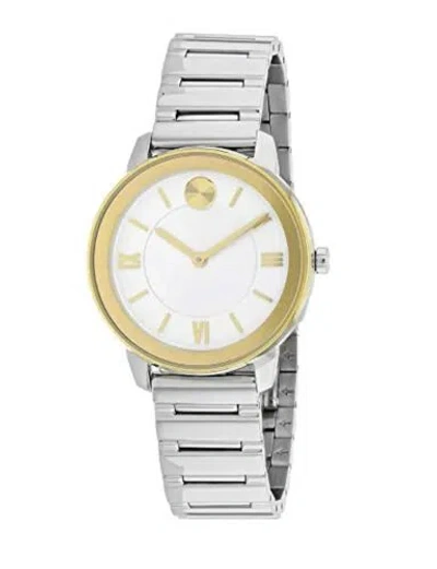 Pre-owned Movado Brand  Bold Women's 32mm Two-tone Stainless Steel Watch 3600592