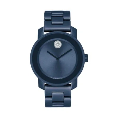 Pre-owned Movado Brand  Ladies Bold Evolution Quartz Blue Dial Watch - 3600805