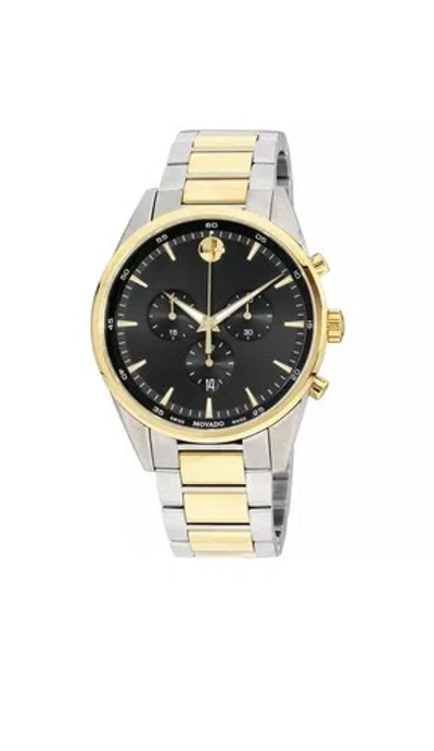 Pre-owned Movado Brand  Men's Stratus Two Tone Chronograph Watch 0607249