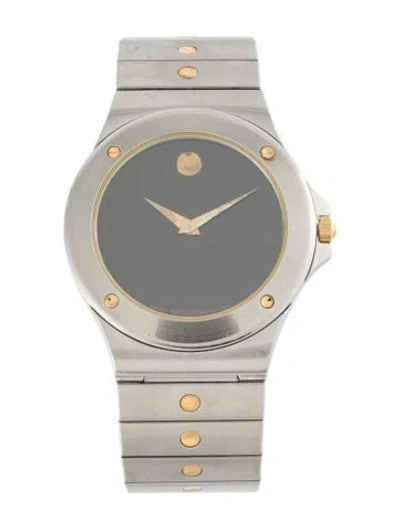 Pre-owned Movado Classic Watch, 34mm In Multicolor
