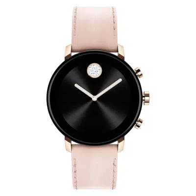 Pre-owned Movado Connect 2.0 Pink Leather Strap 40mm Smartwatch 3660023