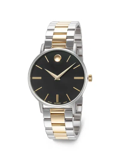 Movado Corporate 40mm Watch In 黑色