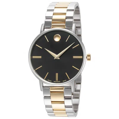 Movado Unisex Corporate 40mm Quartz Watch In Gold