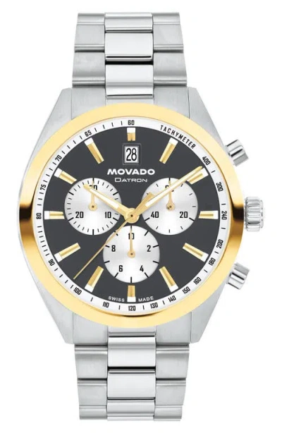 Movado Datron Chronograph Bracelet Watch, 41mm In Gray
