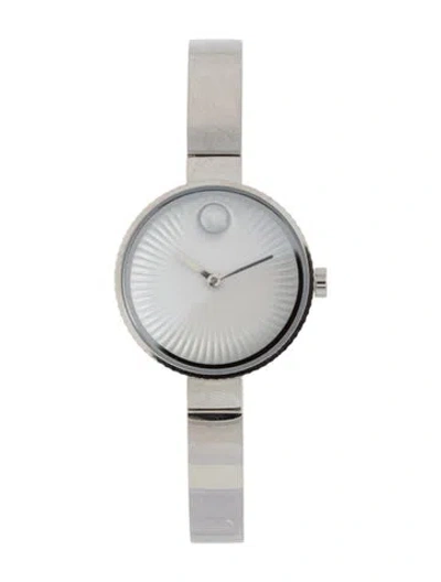 Pre-owned Movado Edge Watch, 28mm In Multi