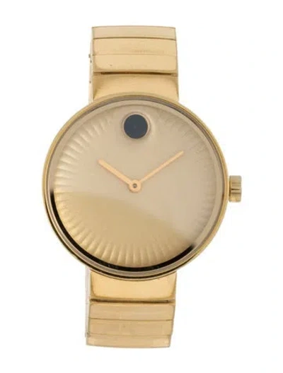 Pre-owned Movado Edge Watch, 34mm In Multicolor