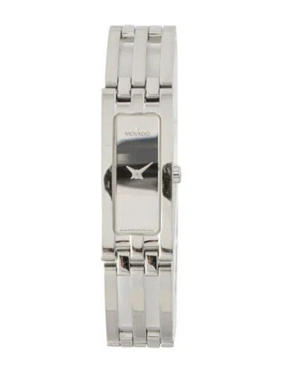 Pre-owned Movado Esperanza Baguette Watch, 14mm In Multi