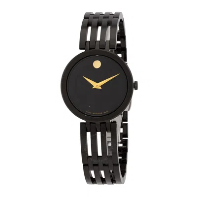 Movado Women's Esperanza Swiss Quartz Black Pvd Watch 28mm