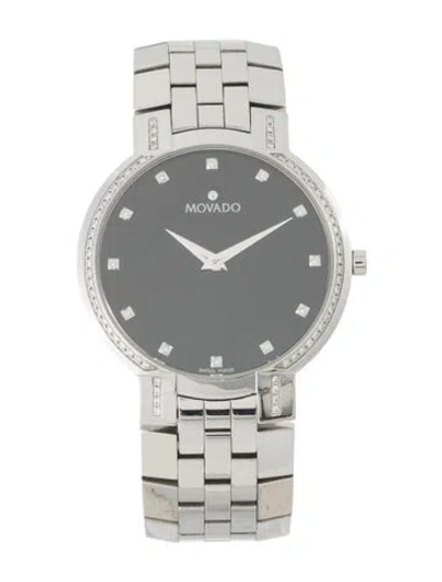 Pre-owned Movado Faceto Watch, 35mm In Multi