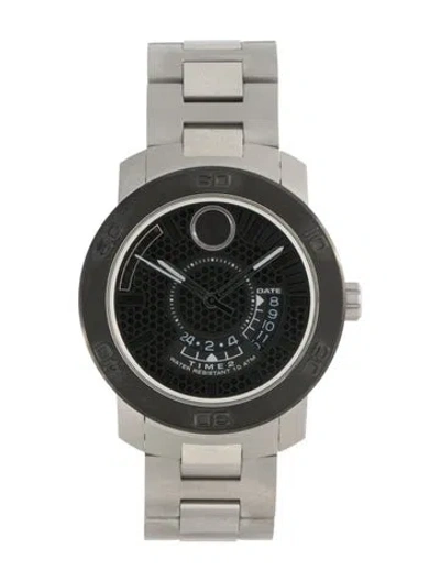 Pre-owned Movado Gmt Watch, 43mm In Multi
