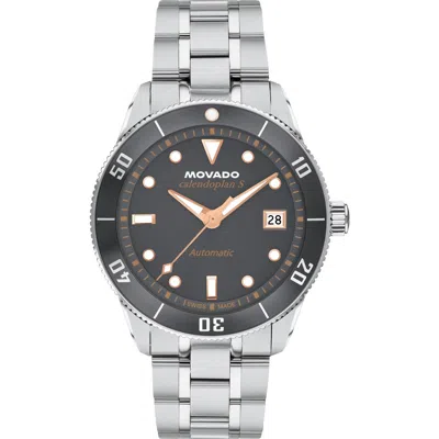 Movado Heritage Calenoplan S Automatic Bracelet Strap Watch, 40mm