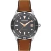 Movado Heritage Calenoplan S Automatic Leather Strap Watch, 40mm