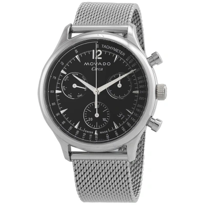 Movado Heritage Chronograph Quartz Black Dial Men's Watch 3650137