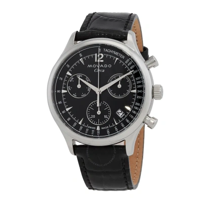 Movado Heritage Chronograph Quartz Grey Dial Men's Watch 3650163 In Black / Grey