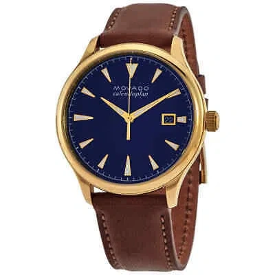 Pre-owned Movado Heritage Quartz Blue Dial Men's Watch 3650028
