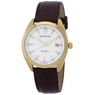 Pre-owned Movado Heritage Quartz White Dial Men's Watch 3650140