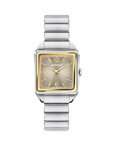 Movado Heritage Series 1917 Watch, 25mm X 34.1mm In White